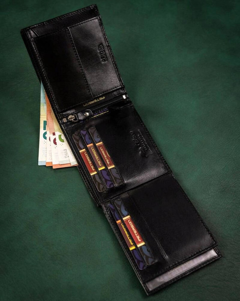 Изображение товара Портмоне Peterson С брелком для ключей / PTN SET-M-N992-KCS (черный)