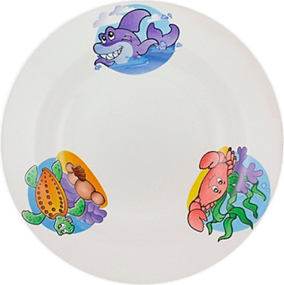 Изображение товара Тарелка столовая обеденная No Brand Морской Мир / фс2239