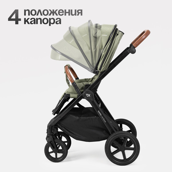 Изображение товара Детская прогулочная коляска Tomix Eclipse Single / HP-621A/1 (Olive)