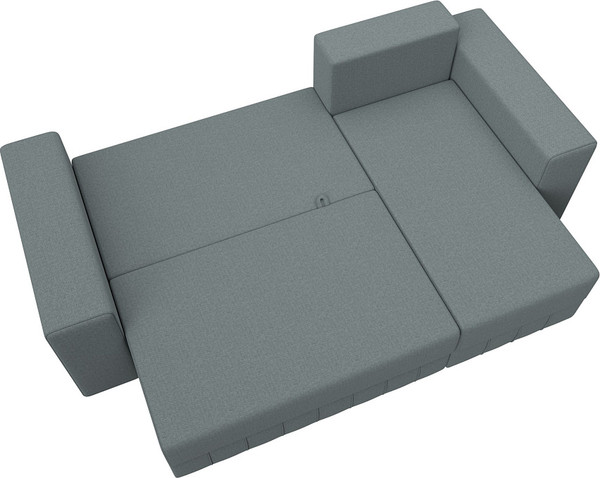 Изображение товара Диван угловой Лига Диванов Лига-076 универсальный / 129837 (рогожка амур 07 серый)