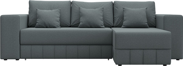 Изображение товара Диван угловой Лига Диванов Лига-076 универсальный / 129837 (рогожка амур 07 серый)