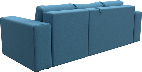 Изображение товара Диван угловой Лига Диванов Лига-076 универсальный / 129838 (рогожка амур 10 голубой)