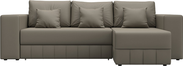 Изображение товара Диван угловой Лига Диванов Лига-076 универсальный / 129851 (экокожа Grifon 04 бежевый)