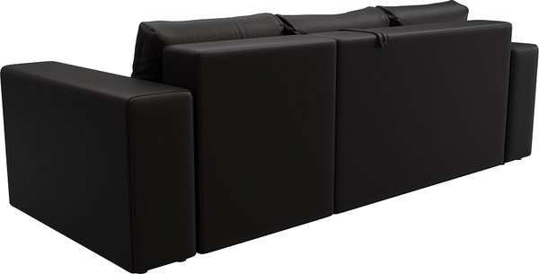 Изображение товара Диван угловой Лига Диванов Лига-076 универсальный / 129852 (экокожа Grifon 12 коричневый)