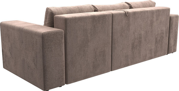 Изображение товара Диван угловой Лига Диванов Лига-076 универсальный / 129847 (велюр Tower 05 бежевый)