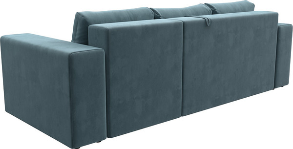 Изображение товара Диван угловой Лига Диванов Лига-076 универсальный / 129841 (велюр Seven 113 бирюзовый)