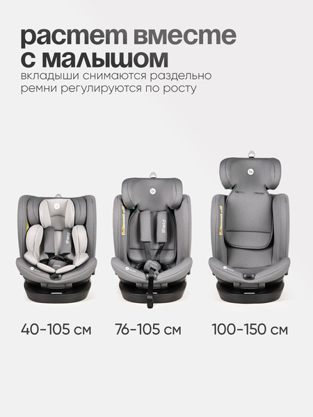 Изображение товара Автокресло Tomix Isofix DS95 (Grey)