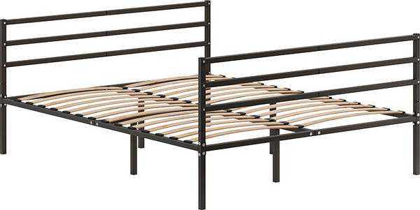 Изображение товара Полуторная кровать Домаклево Металика Г3+Г3 140x190 (черный)