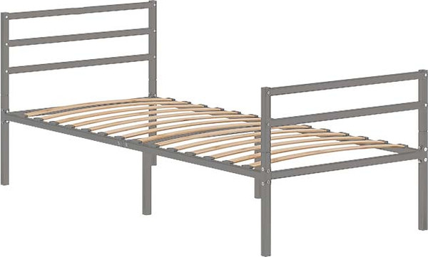 Изображение товара Односпальная кровать Домаклево Металика Г3+Г2 90x200 (серый)