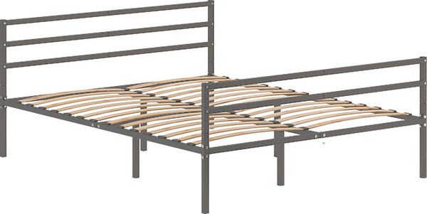 Изображение товара Двуспальная кровать Домаклево Металика Г3+Г2 180x200 (серый)