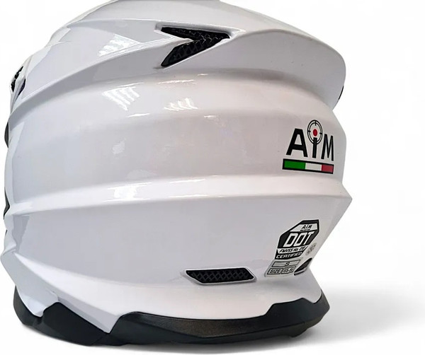 Изображение товара Мотошлем AiM JK803 / 803-007-XL (XL, белый глянец)