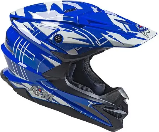 Изображение товара Мотошлем AiM JK803 / 803-016-M (M, синий/белый)