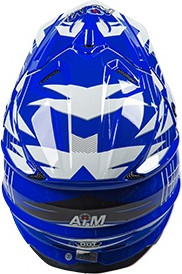 Изображение товара Мотошлем AiM JK803S / 803-016-XXL (XXL, синий/белый)