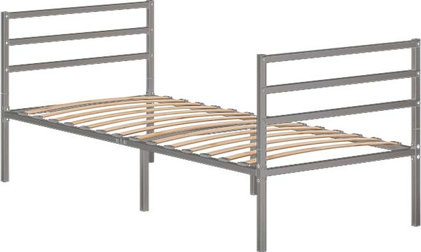 Изображение товара Односпальная кровать Домаклево Металика Г3+Г3 80x190 (серый)