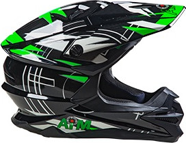 Изображение товара Мотошлем AiM JK803S / 803-017-XXL (XXL, зеленый/черный)