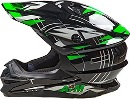 Изображение товара Мотошлем AiM JK803S / 803-017-XXXL (XXXL, зеленый/черный)
