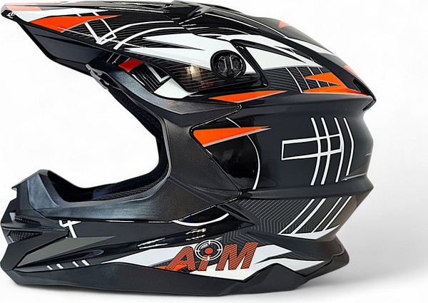 Изображение товара Мотошлем AiM JK803S / 803-018-XL (XL, оранжевый/черный)