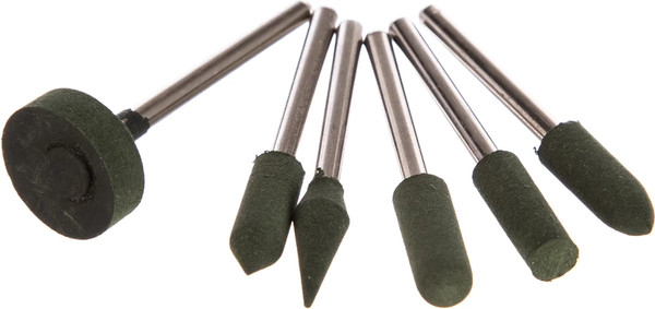 Изображение товара Набор насадок для гравера FIT Резиновые полировальные мелкой зернистости 36923 (6шт)