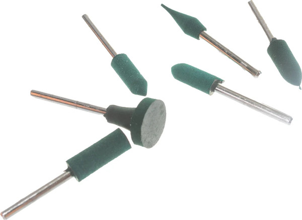 Изображение товара Набор насадок для гравера FIT Резиновые полировальные мелкой зернистости 36923 (6шт)