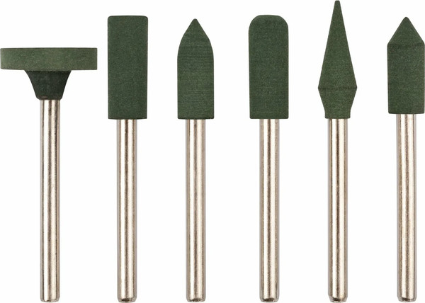 Изображение товара Набор насадок для гравера FIT Резиновые полировальные мелкой зернистости 36923 (6шт)