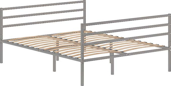 Изображение товара Двуспальная кровать Домаклево Металика Г3+Г3 180x200 (серый)