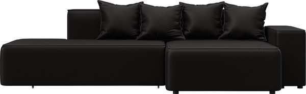 Изображение товара Диван угловой Лига Диванов Лига-079 правый / 129817 (экокожа Grifon 12 коричневый)