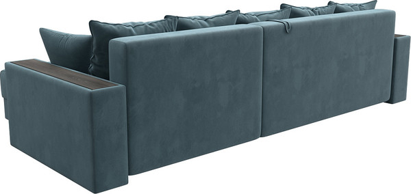 Изображение товара Диван угловой Лига Диванов Лига-050 НПБ универсальный / 128592 (велюр Seven 113 бирюзовый)