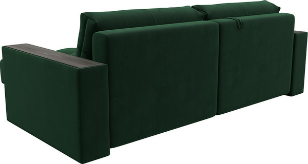 Изображение товара Диван угловой Лига Диванов Лига-049 НПБ универсальный / 128457 (велюр Seven 626 зеленый)