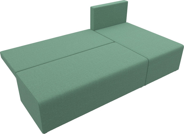 Изображение товара Диван угловой Лига Диванов Поло правый / 124818 (рогожка амур зеленый)