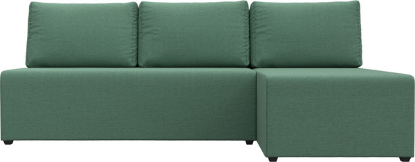 Изображение товара Диван угловой Лига Диванов Поло правый / 124818 (рогожка амур зеленый)