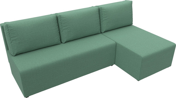 Изображение товара Диван угловой Лига Диванов Поло правый / 124818 (рогожка амур зеленый)