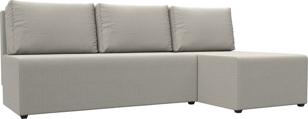 Изображение товара Диван угловой Лига Диванов Поло правый / 125528 (рогожка амур бежевый)