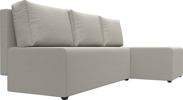 Изображение товара Диван угловой Лига Диванов Поло правый / 125528 (рогожка амур бежевый)