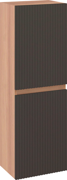 Изображение товара Шкаф-полупенал для ванной Runo Соренто 40 вертикаль (крафтовый дуб/графит)