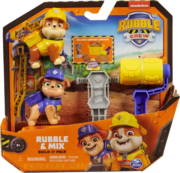 Изображение товара Игровой набор PAW Patrol Крепыш и Микс с кинетическим песком / 64595