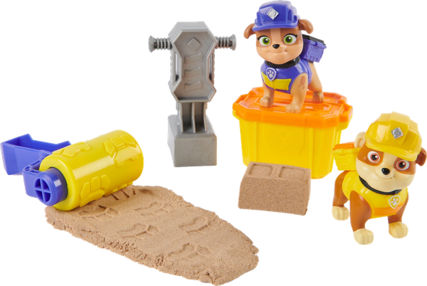 Изображение товара Игровой набор PAW Patrol Крепыш и Микс с кинетическим песком / 64595