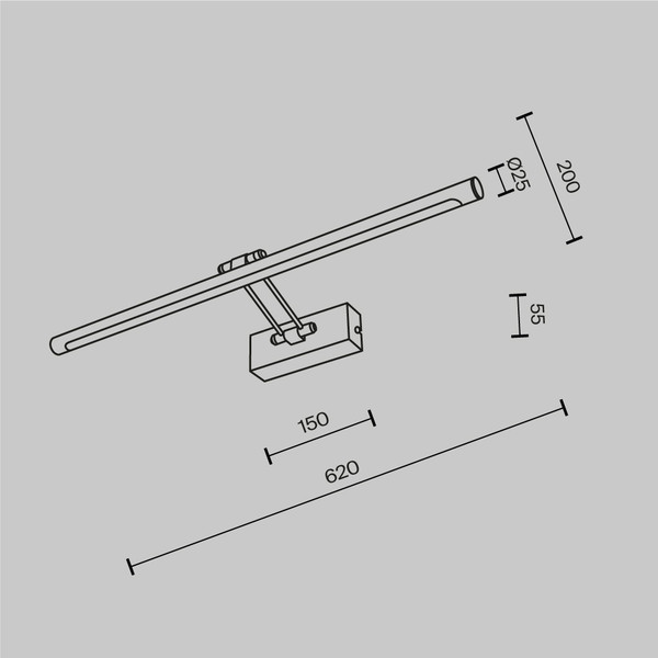 Изображение товара Подсветка для картин и зеркал Maytoni Dazzle MIR267WL-L14CH3K