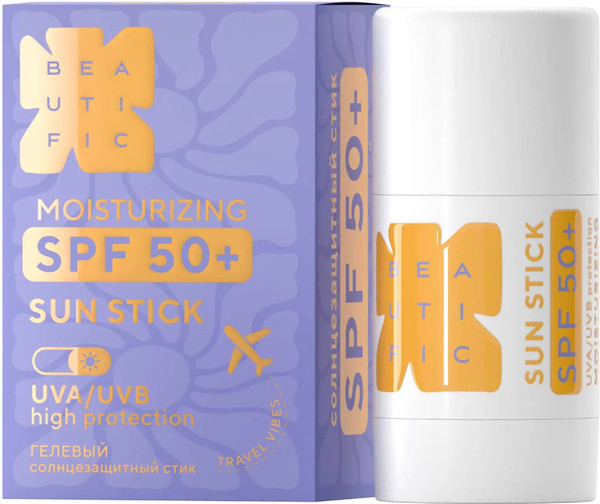 Изображение товара Стик солнцезащитный Beautific с SPF 50 увлажняющий (20мл)