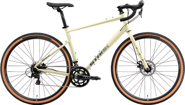 Изображение товара Велосипед STARK Gravel 700.2 D 2025 (S/M, палевый матовый/сине-серый, разобранный, в коробке)