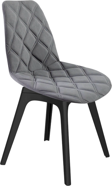 Изображение товара Стул Sheffilton SHT-ST29-С20/S195 (стальной серый/черный микровелюр)