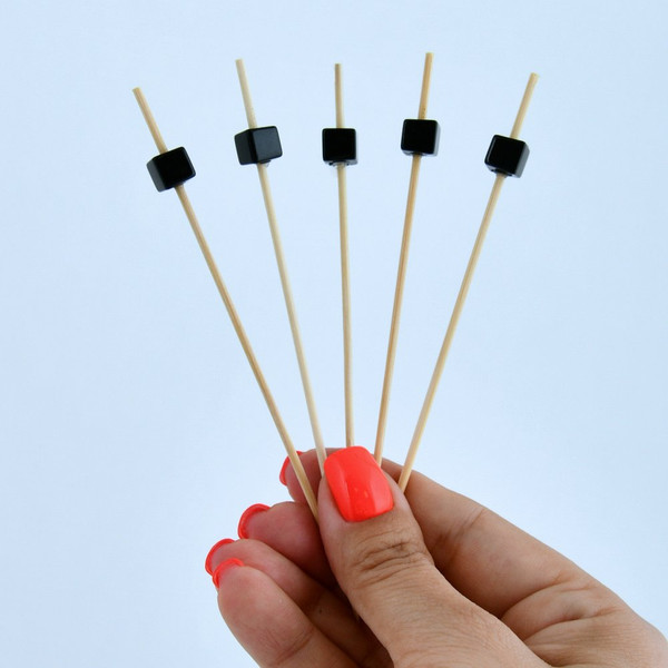 Изображение товара Набор шпажек для канапе Мультидом Кубики Лофт / BJ80-583 (24шт)