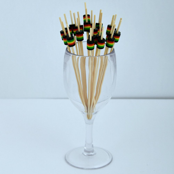 Изображение товара Набор шпажек для канапе Мультидом Бочонки NEW / BJ80-585 (24шт)