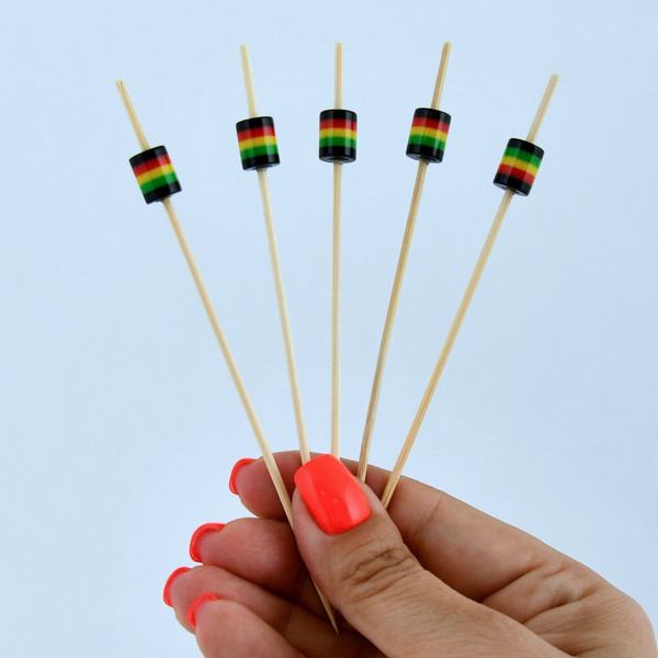 Изображение товара Набор шпажек для канапе Мультидом Бочонки NEW / BJ80-585 (24шт)