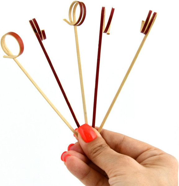 Изображение товара Набор шпажек для канапе Мультидом Завиток NEW / BJ80-609 (24шт, красный)