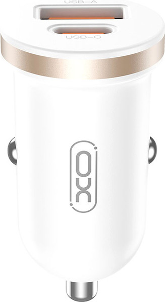 Изображение товара Адаптер питания автомобильный XO A+C Single Port 30W / CC56  (белый)