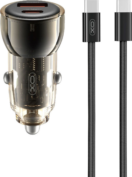 Изображение товара Зарядное устройство автомобильное XO A30+C30 / CC60 (черный)