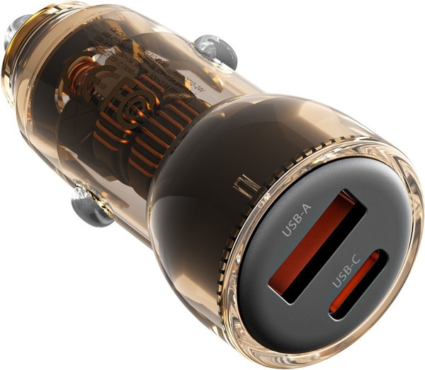 Изображение товара Адаптер питания автомобильный XO A30W+C30W / CC60W (черный)