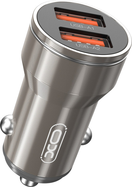 Изображение товара Адаптер питания автомобильный XO CC48 (серый)