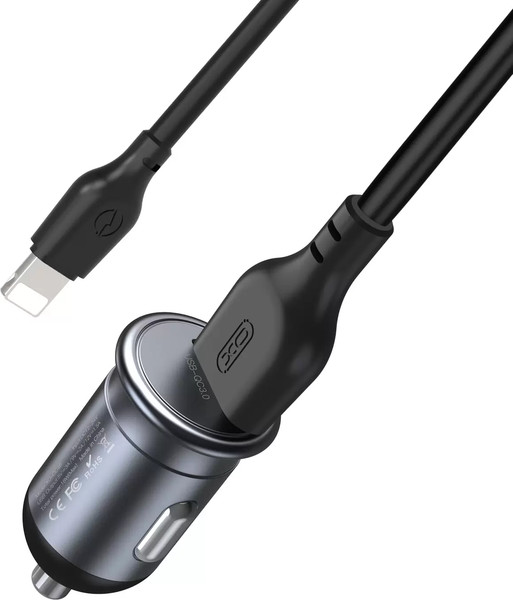 Изображение товара Адаптер питания автомобильный XO QC3.0 18W / CC46