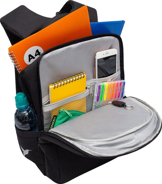 Изображение товара Школьный рюкзак Grizzly RG-566-8 (черный/розовый)